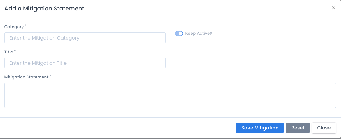 Add an OpenRMF Professional Mitigation Statement