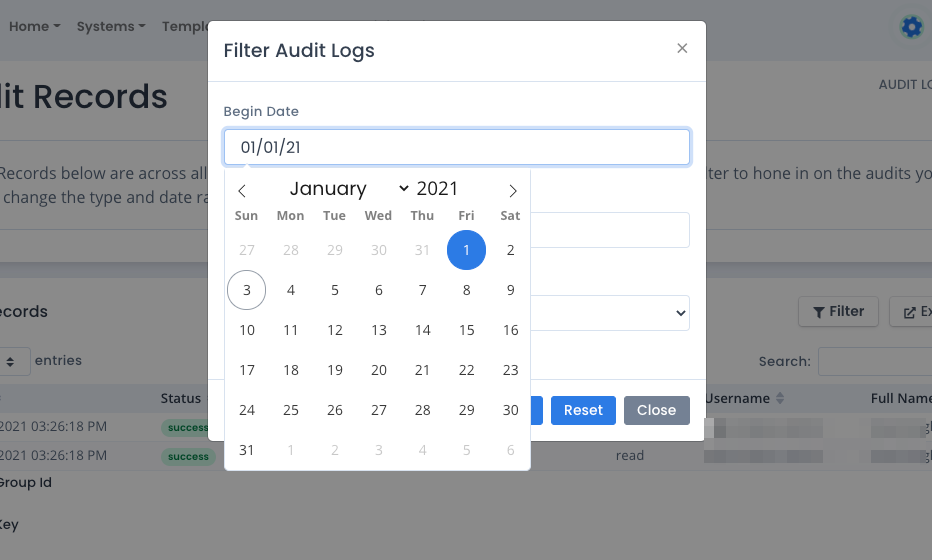 OpenRMF Professional Audit Record Filtering