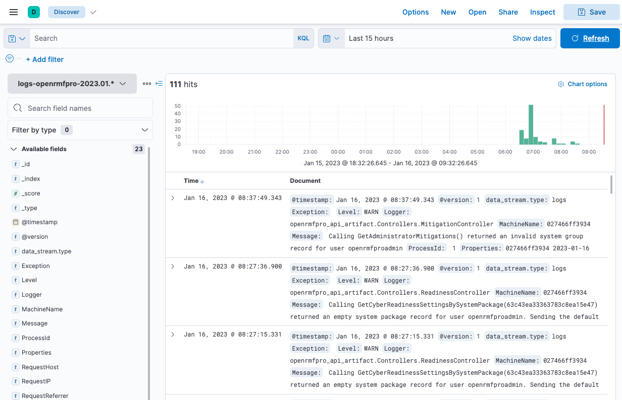 OpenRMF Professional Logging