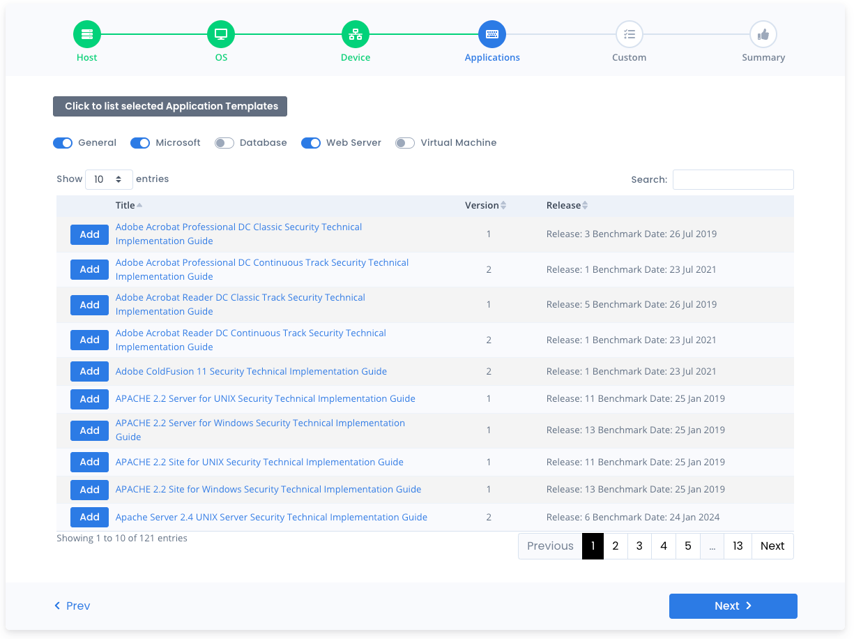 Checklist Wizard Applications