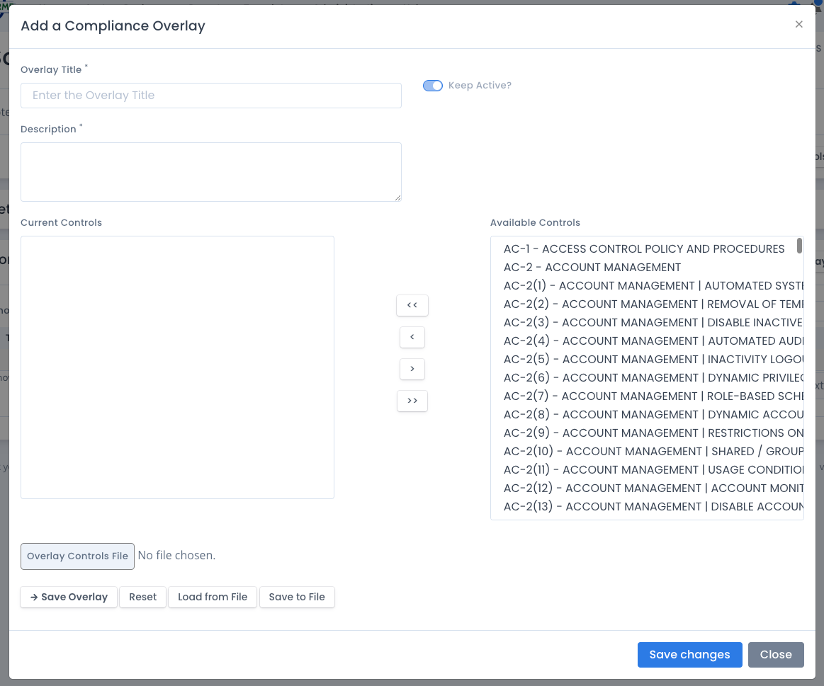 System Package Create a Compliance Overlay