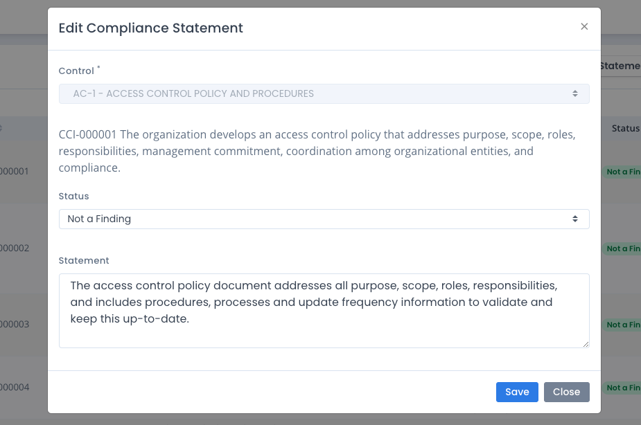 Edit or Delete System Package Compliance Statements