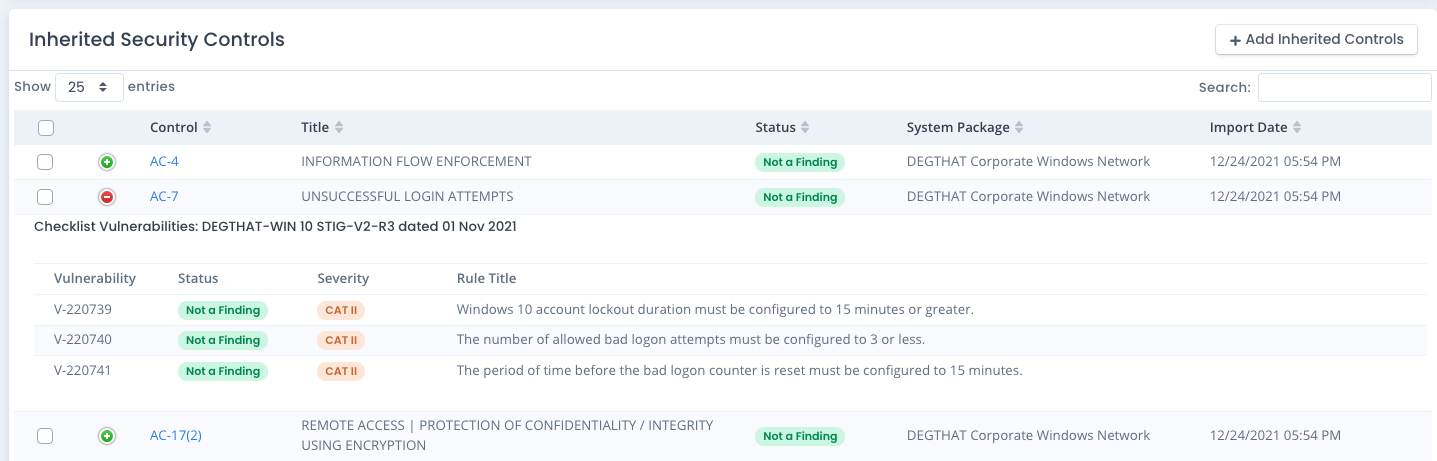 System Package Compliance Overlays