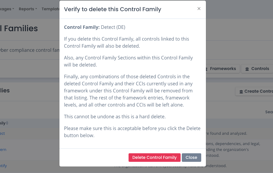 OpenRMF Professional Delete Control Family