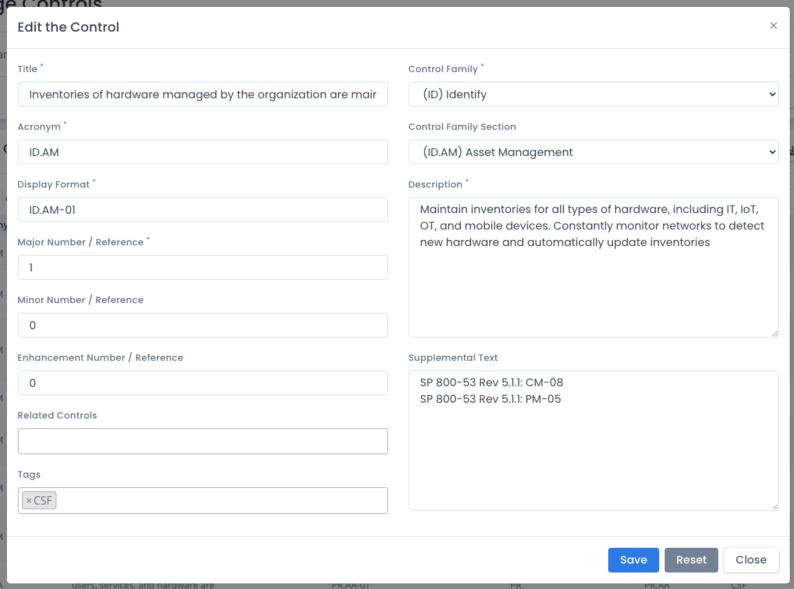 OpenRMF Professional Edit Control