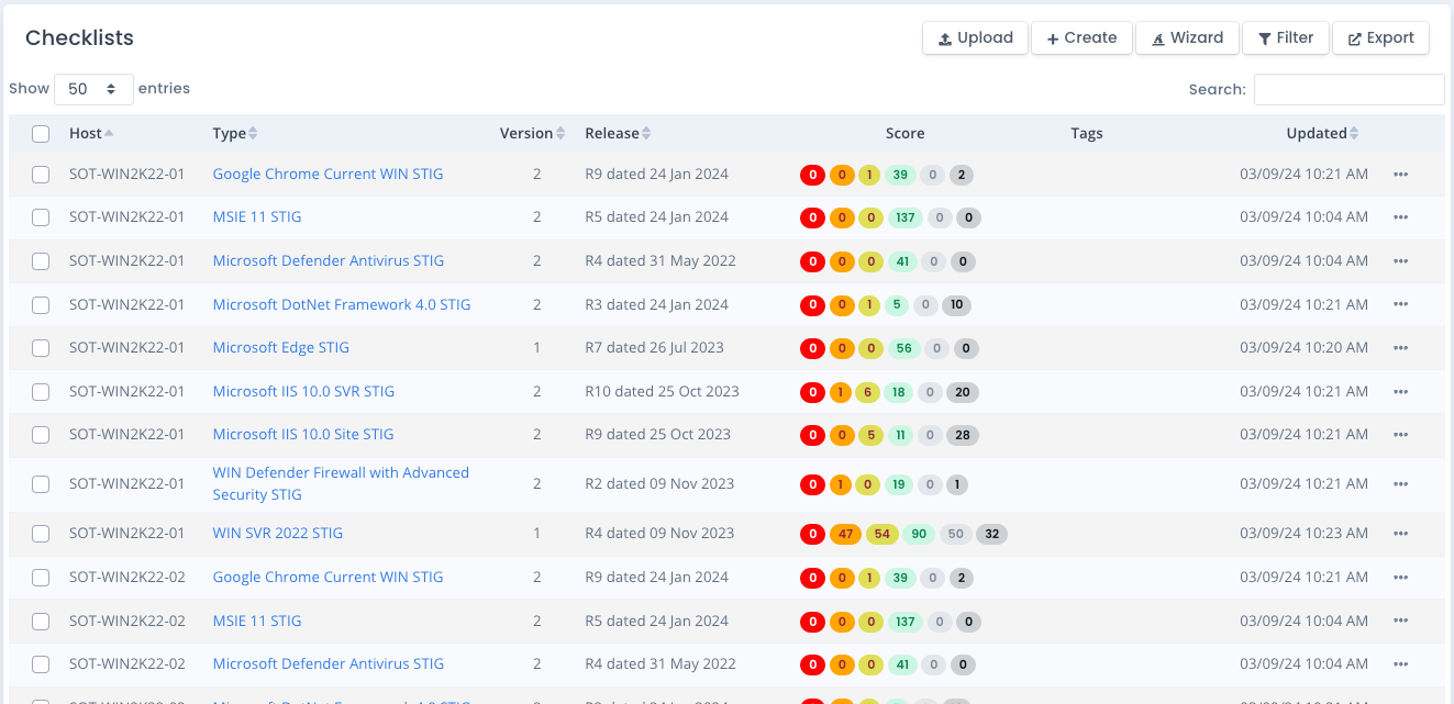 OpenRMF Professional Tables