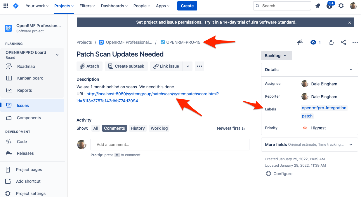 Jira Issue Created Example