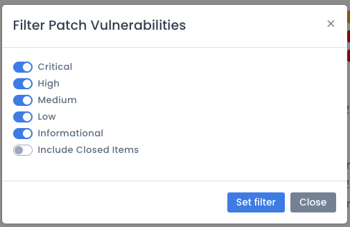 OpenRMF Professional Filter Patch Scan Data