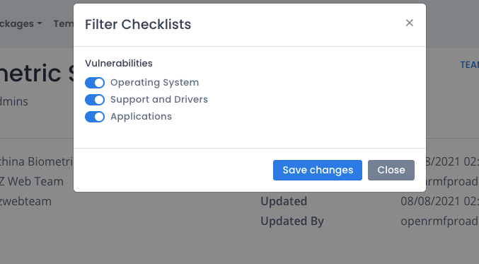 Software Assets Listing