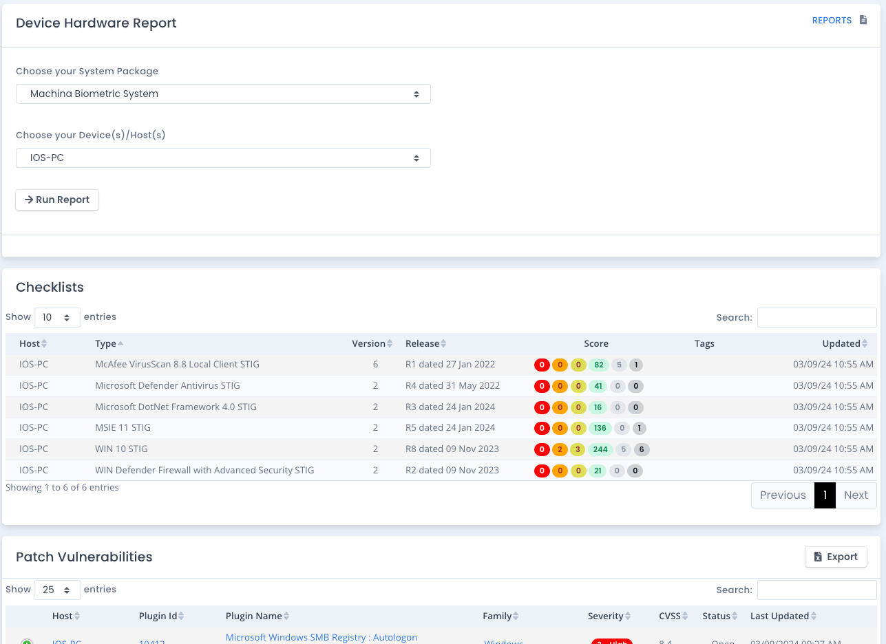 OpenRMF Professional Hardware Report