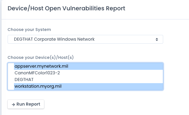 OpenRMF Professional Host Vulnerability Report