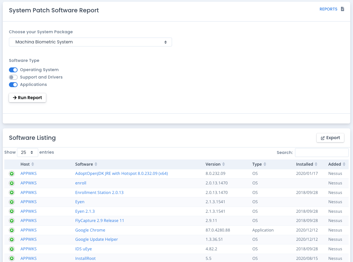 OpenRMF Professional System Patch Scan Report
