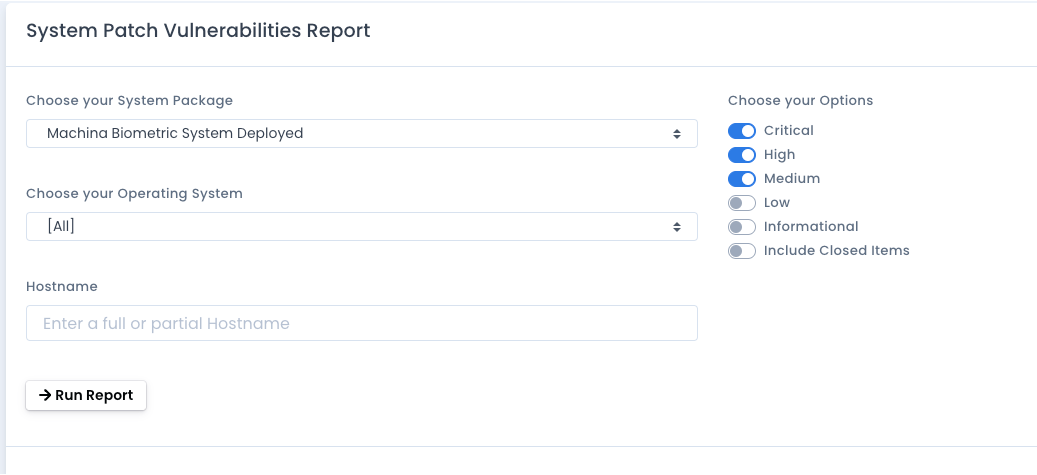 OpenRMF Professional System Patch Scan Report