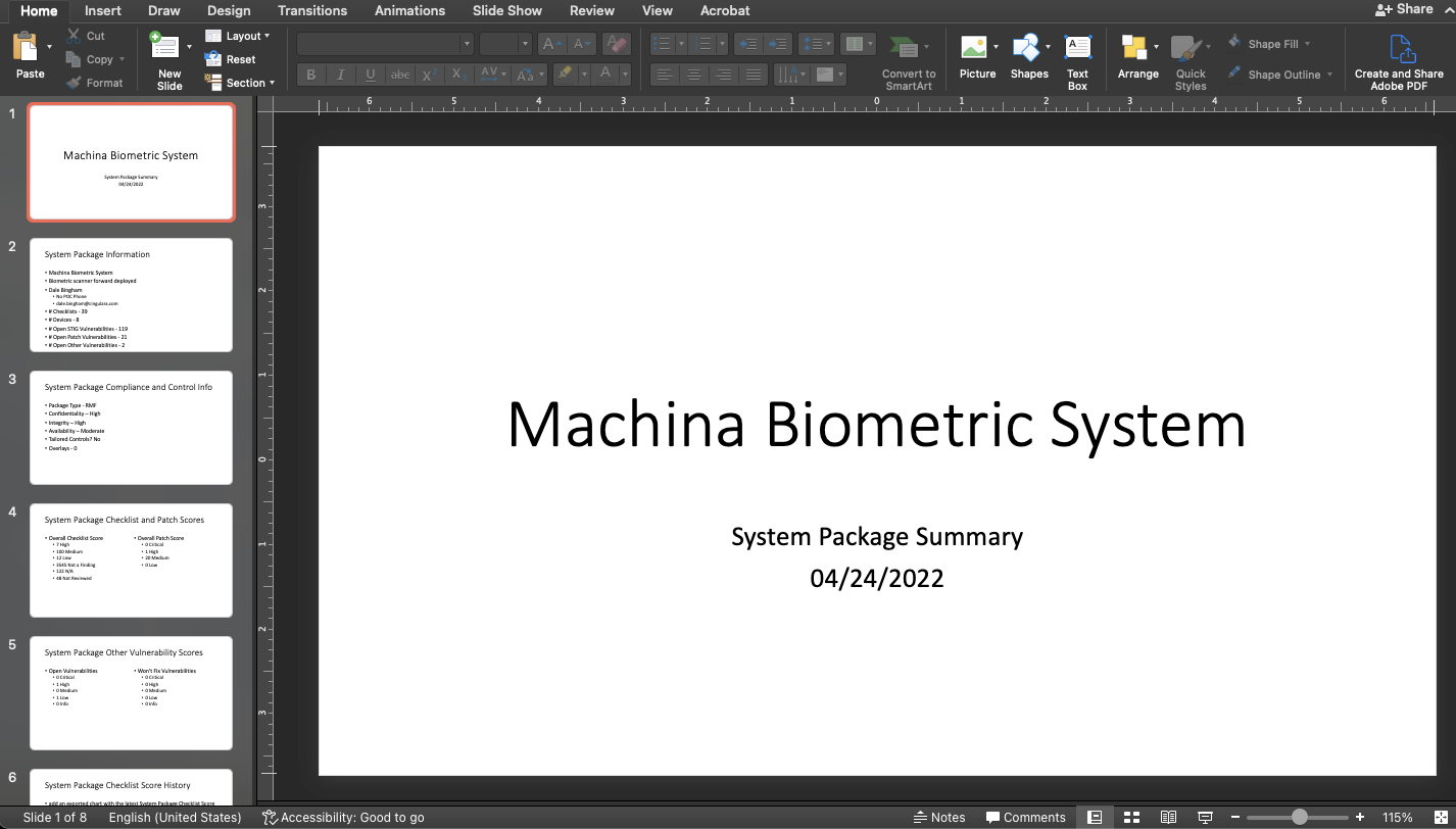 System Package Summary PPTX