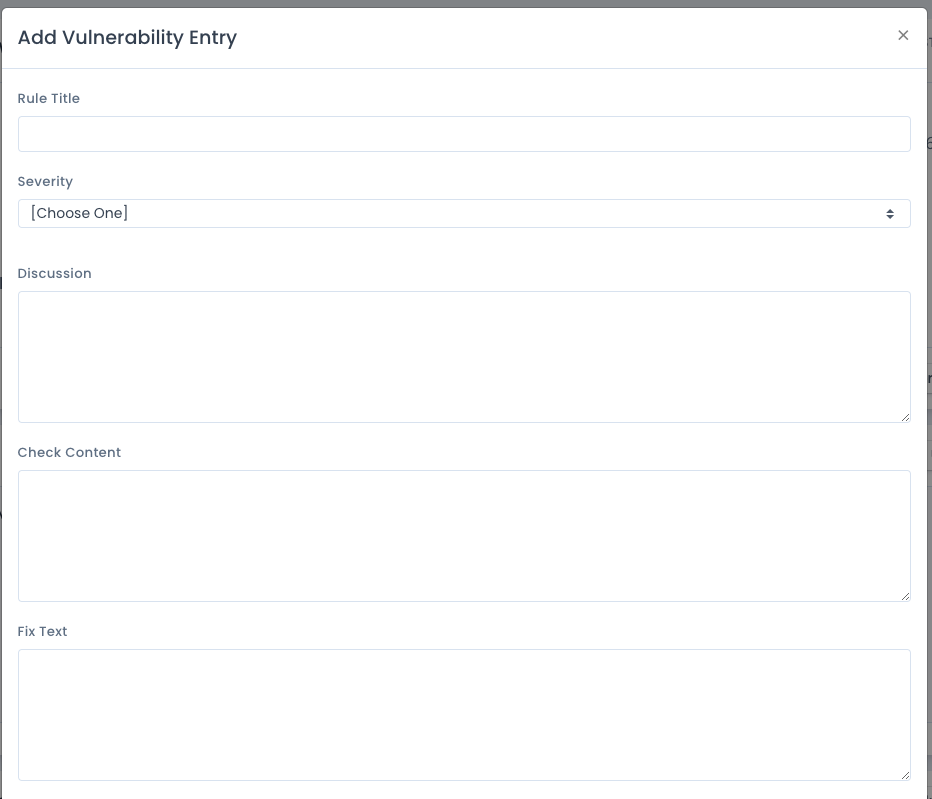 Add Custom Vulnerability