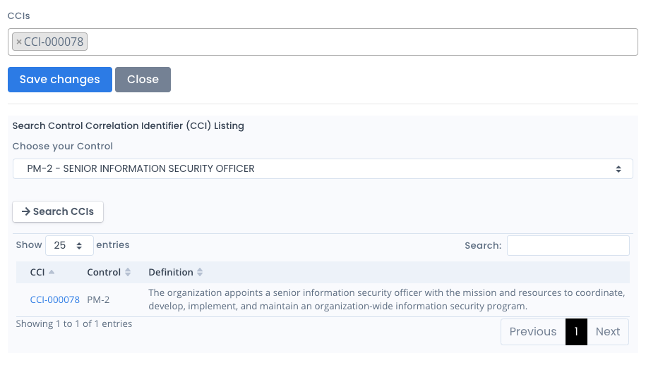 Add Vulnerability CCIs